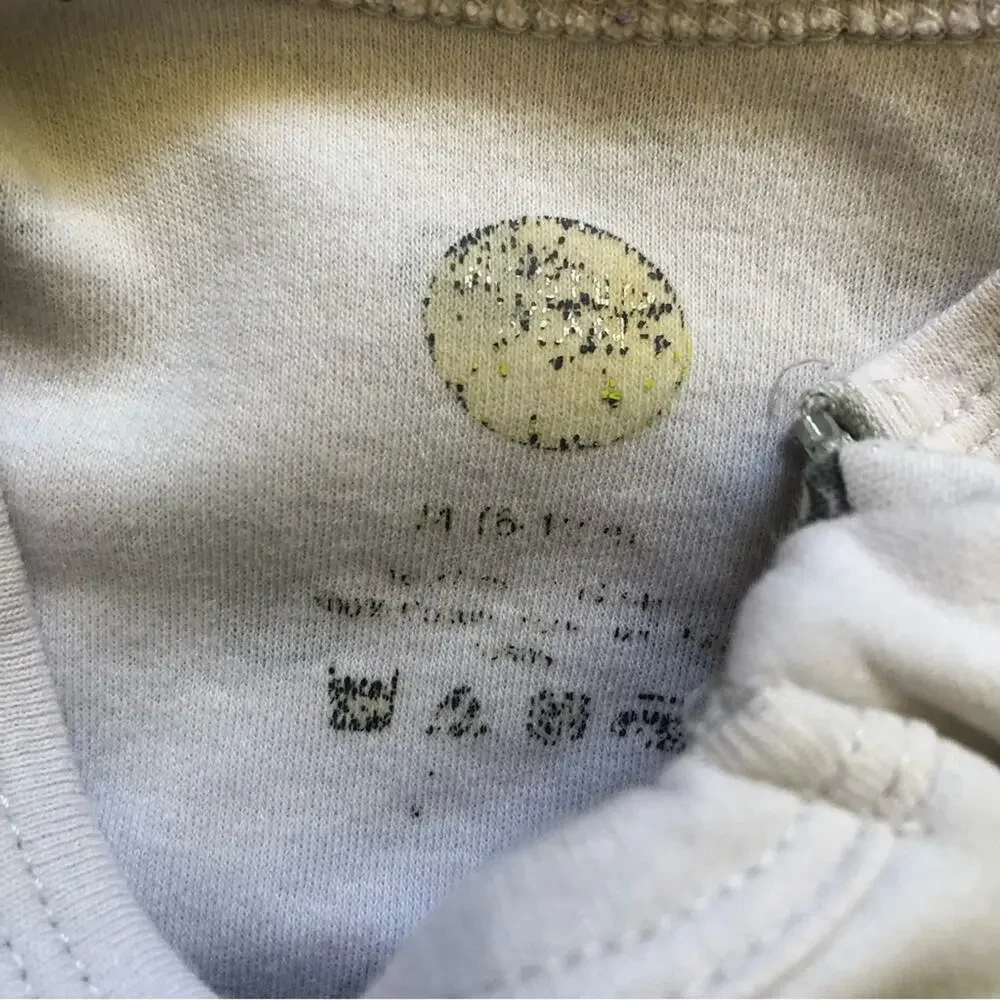 Nested Beans Zen Footie Classic and Zen Bodysuit Gently Weighted Size 6-12 M